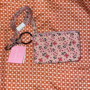 Vera Bradley limited edition breast cancer ID Lanyard